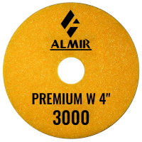 Диски полировальные эластичные PREMIUM W ALMIR D100/№3000 (Премиум W АЛМИР) для мрамора и гранита (с водяным охлаждением)