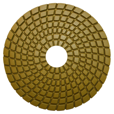 Диски полировальные эластичные PREMIUM W ALMIR D100/№400 (Премиум W АЛМИР) для мрамора и гранита (с водяным охлаждением)